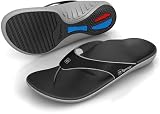 Spenco Polysorb Total Support Yumi Sandals, Black/Pewter, Men's 9