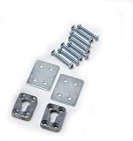 2' S Track Aluminum Tie down Track Rail System Enclosed Cargo Trailer Van Truck Silver