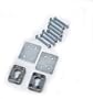 2' S Track Aluminum Tie down Track Rail System Enclosed Cargo Trailer Van Truck Silver