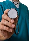 Medical Nurse or Doctor with Stethoscope - 36"H x 26"W - Peel and Stick Wall Decal by Wallmonkeys