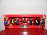 41dexFNMq7L. SL160  Super Mario Mini Figure Collection Series 1 Mario, Luigi, Yoshi, Paragoomba, Bullet Bill & Bobomb