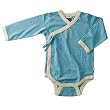 All-Natural Kimono Bodysuit in Ocean (3-6 Months)