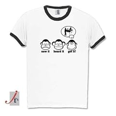 DIE DREI AFFEN - SAW IT - HEARD IT - GOT IT! - TISCHTENNIS TABLE TENNIS PING PONG Ringer-T-Shirt