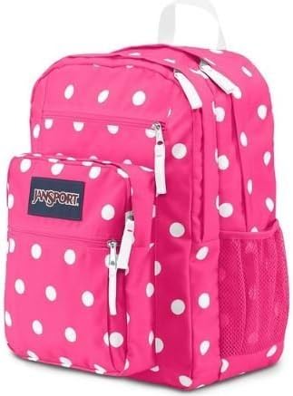 JanSport Big Student 2015 Spring Fluorescent Pink Spots by janport