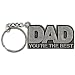 The Best Dad Metal Keychain