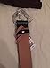 100% Authentic GG Silver Buckle Gucci Black leather belt Green/Red/Green