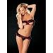Shirley of Hollywood 2Pc. Ruffle Peek-A-Boo Set
