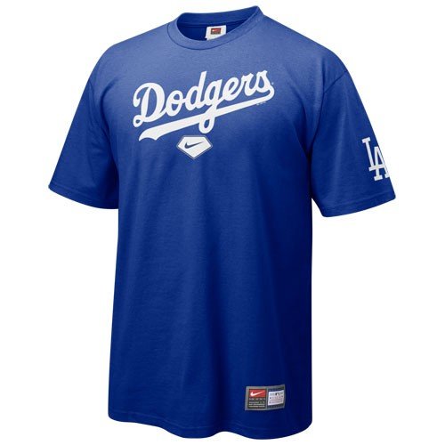 Nike L.A. Dodgers Royal Blue 2008 Practice T-shirt
