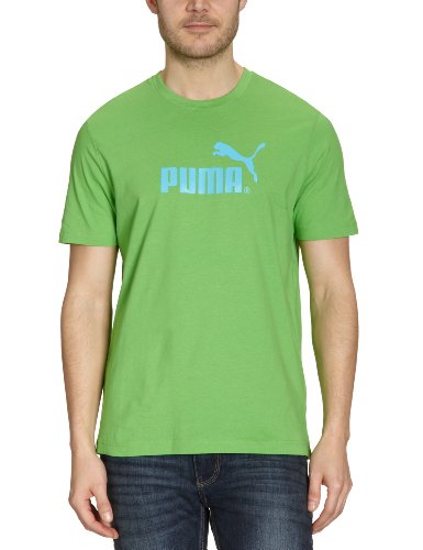 PUMA Herren T-Shirt Large Logo, classic green-aquarius, XXL, 817025 06 Preisvergleich