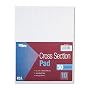 Tops Section Pads with 10 Squares, Quadrille Rule, Letter Size (8.5 x 11), White, 50 Sheets per Pad (35101)