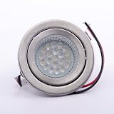 21 LED Einbaustrahler, G4, 230V, warmweiss, Nichtrostender Stahl