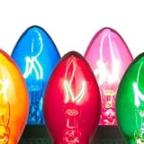 C7 Twinkle Bulbs; Multi; Box of 25