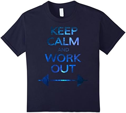 Kids Work Out T-Shirt 6 Navy