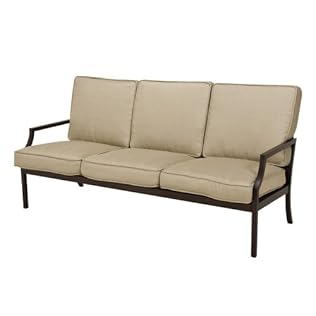 Outdoor Patio Home Gable Metal 3-Seater Sofa