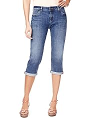 Indigo Collection Cropped Boyfriend Denim Jeans