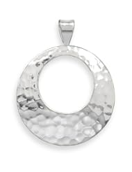 Cut Out Hammered Pendant