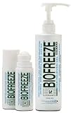 BIOFREEZE COMBO PACK - Two 3 oz. roll-on and One 16 oz. Pump