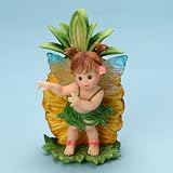 My Little Kitchen Fairies from Enesco Girl Hula Dancing with Pineapp Figurine 4.75 IN