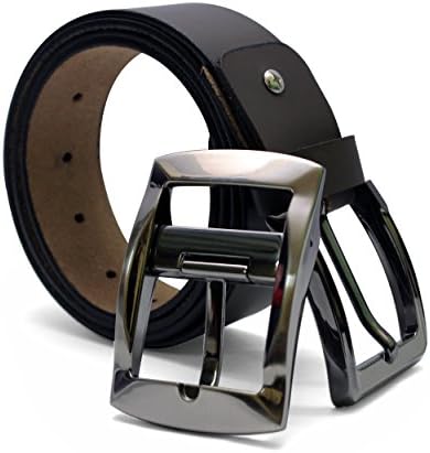 Mount Men's Genuine Leather Belt Brown with Matte Finish and Extra Buckle 40mm