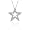 10k White Gold Diamond Star Pendant (.15 cttw, J-K Color, I2-I3 Clarity)