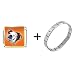 Brown White Bulldog Italian Charm Bracelet