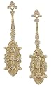 18KT Diamond Cross Earrings