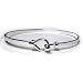 Sterling Silver Loop and Hook Bangle Bracelet