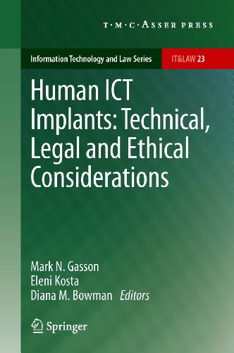 Human ICT Implants: Technical, Legal and Ethical Considerations: 23 (Information Technology and Law Series)