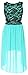 Wonder Girl Big Girls' LC Lace Contrast Chiffon High Low Dress Satin Belt Set