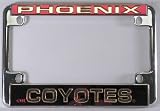Phoenix Coyotes NHL Chrome Motorcycle RV License Plate Frame