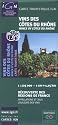 Wines of Cotes du Rhone ~ IGN Wine Region Map (Carte Touristique)