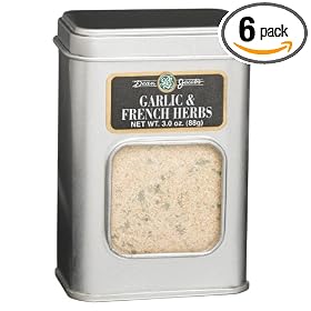 Dean Jacobs Garlic and French Herbs, 3-Ounce Tins (Pack of 6) by Dean Jacobs