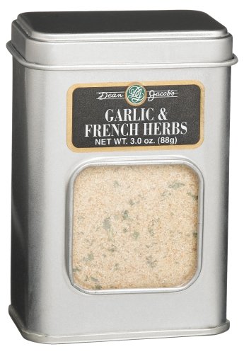 Dean Jacobs Garlic & French Herbs, 3-Ounce Tins (Pack of 6) by Dean Jacobs