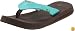Sanuk Women's Yoga Mat Flip Flop,Aqua,7 M US