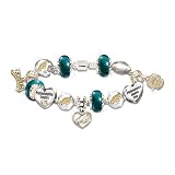 Go Eagles! #1 Fan Charm Bracelet by The Bradford Exchange