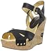 Ivanka Trump Women's Halina Wedge Sandal,Black,7 M US
