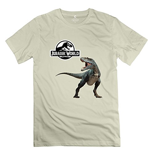JRZJ Men's Jurassic World Tyrannosaurus Rex Tshirts Size XS Natural