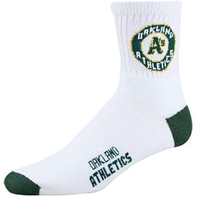 Oakland Athletics White (501) 10-13 Team Logo Tall Socks