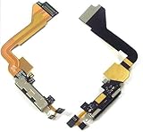 Apple Iphone 4 4g Black Dock Connector Charger Flex Cable NEW + Tools