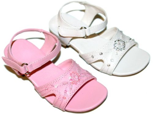 Toddler Girls Sequin Beaded Velcro Dress Shoes