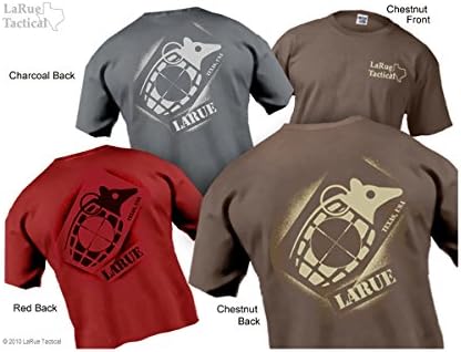 LaRue Tactical Dillo Grenade Short Sleeve T-Shirt (2XL, Charcoal)