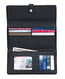 Giovanni Navarre Ladies Black Checkbook/Wallet