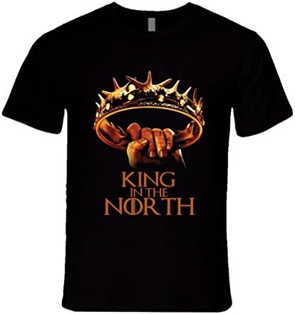 Tshirts Design Lab King In The North Game Of Thrones Tshirt King In The North Crown T Shirt 2Xl Black