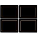 Pimpernel Classic Black Placemats - Set of 4