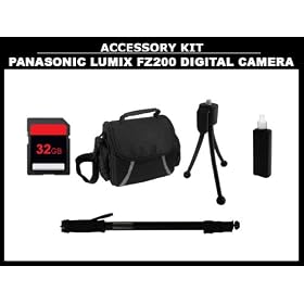 Beginner's Accessory Kit for Panasonic DMC-FZ200 Digital Camera