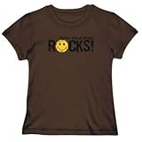 T-Shirt Womens Brown   Central African Republic ROCKS ! - SMILEY  ulo no encontrado Large