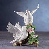 Porcelain Doves on Branch