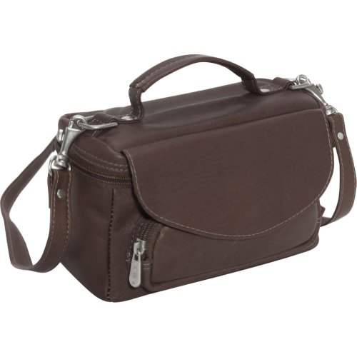 Piel Leather Deluxe Camera Bag - Chocolate - Chocolate