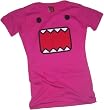 Domo Giant Face Crop Sleeve Fitted Juniors T-Shirt
