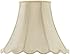 Cal Lighting SH-8105/18-CM Vertical Piped Scallop Bell Shade with 18-Inch Bottom, Champagne